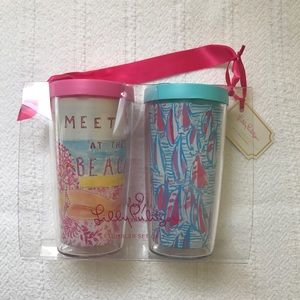 Lilly Pulitzer tumbler set NWT